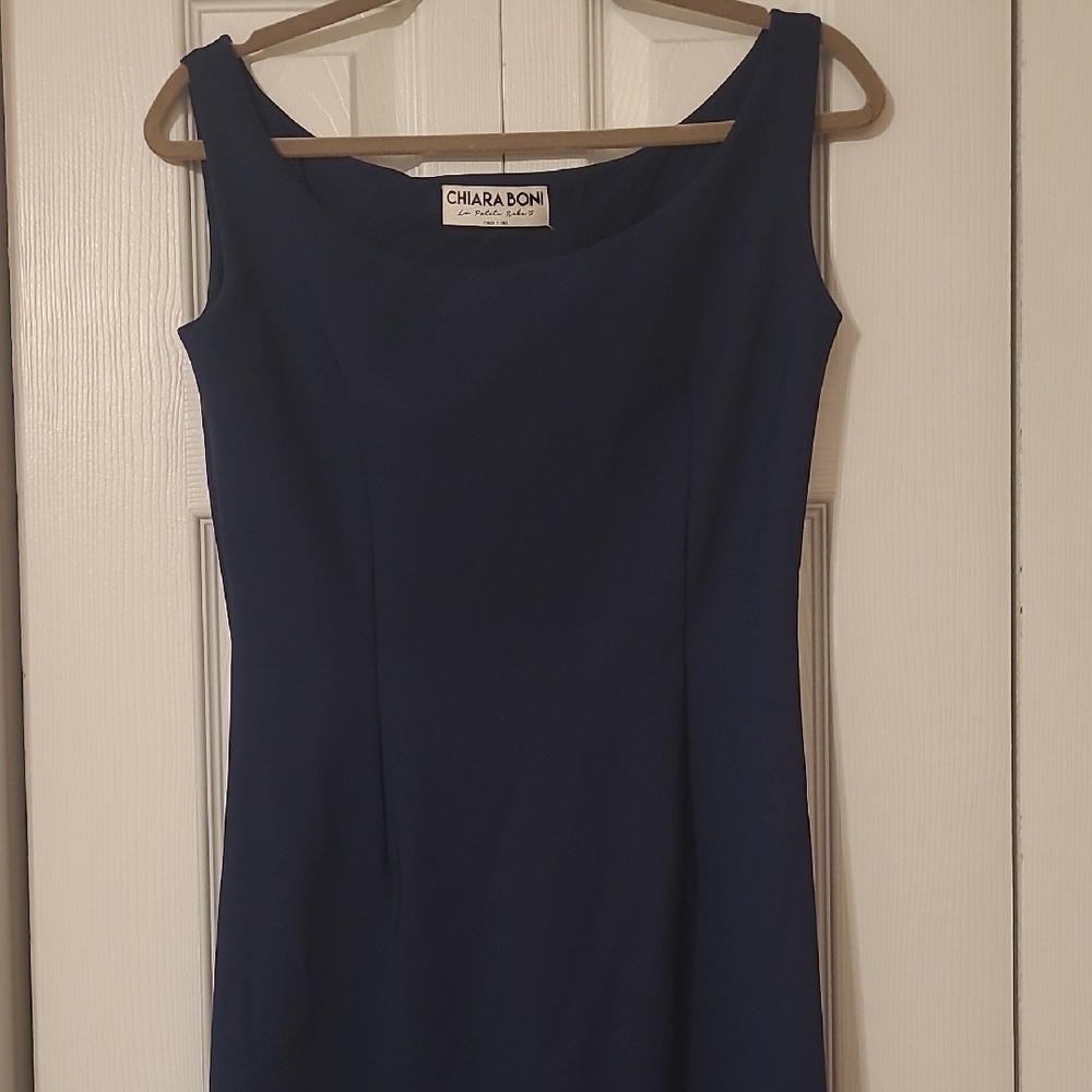 Chiara Boni Navy Midi Dress